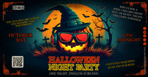Halloween Party Banner Изображение, которым поделились на Facebook template