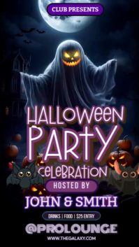 Halloween Party Celebration Night Rolka Instagram template