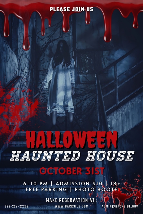halloween party Cartaz template