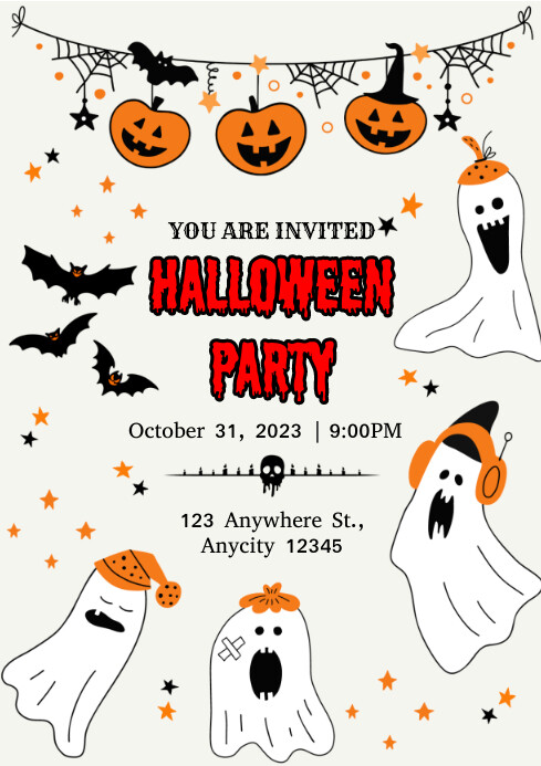 Halloween Party Template | PosterMyWall