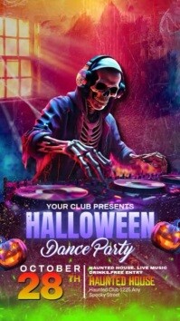 halloween party Instagram Reel template
