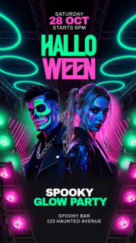 halloween party Historia de Instagram template