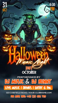 halloween party Instagram Story template