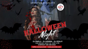 HALLOWEEN PARTY Wpis na Twittera template