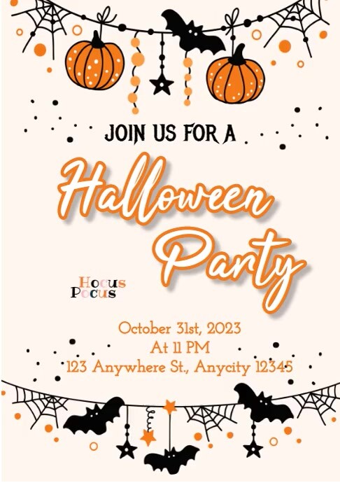 Halloween Party Template | PosterMyWall