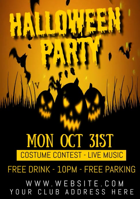 Copy of HALLOWEEN PARTY | PosterMyWall Copy of HALLOWEEN PARTY | PosterMyWall