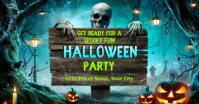 Halloween Party Facebook Shared Image template