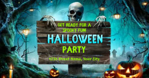 Halloween Party Isithombe Esabiwe ku-Facebook template