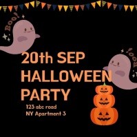 Halloween Party Instagram Post template