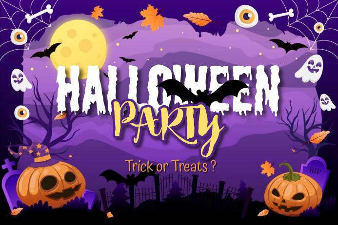 Halloween Party Plakkaat template
