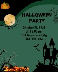 Halloween Party Instagram Portrait template