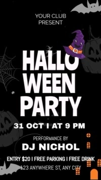 halloween party Instagram Reel template