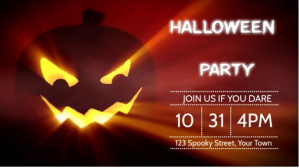 Halloween Party Ekran reklamowy (16:9) template