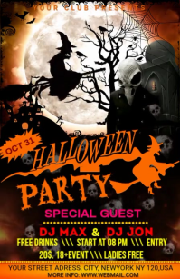 Sort Halloween Party Isigamu Sekhasi Ububanzi Template