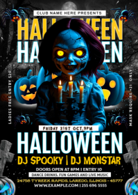HALLOWEEN PARTY A6 template
