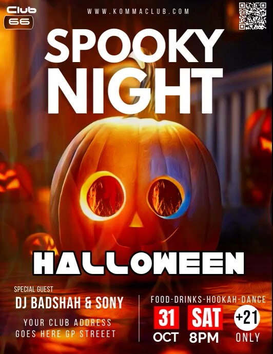 Halloween party Folheto (US Letter) template