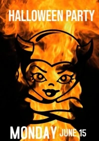 Halloween Party A4 template