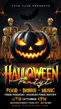 Hitam Halloween Party Instagram Story Template