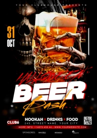 halloween party A4 template