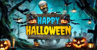 Halloween Party Facebook Shared Image template