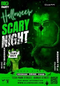 Halloween party A5 template