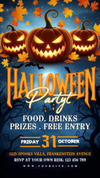 Halloween Party Instagram Story template