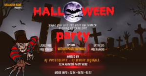 Negro Halloween Party Ikhava Yomcimbi WeFacebook Template