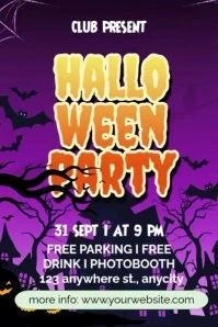 HALLOWEEN PARTY Poster template