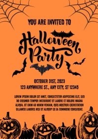 Halloween Party A4 template