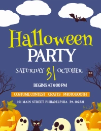 Halloween Party Flyer (US Letter) template
