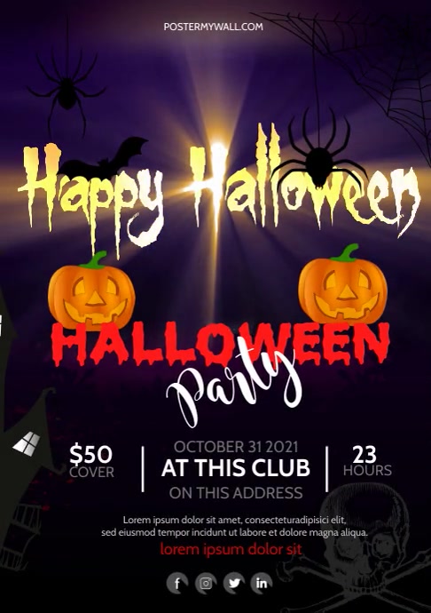 Halloween Party Template PosterMyWall