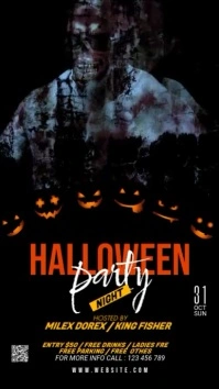 Halloween Party Digital Display template