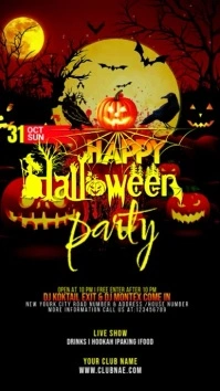 Halloween Party Digital Display template