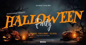 Halloween Party event promo template