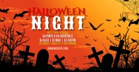 Halloween Party Facebook event cover template