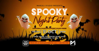 Halloween Party Facebook Event Cover template
