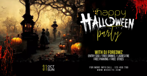 Noir Halloween Party Copertina evento Facebook Template