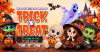 Halloween Party Image partagée Facebook Template
