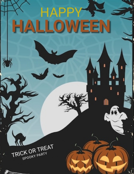 HALLOWEEN PARTY FLAYER TEMPLATE PosterMyWall