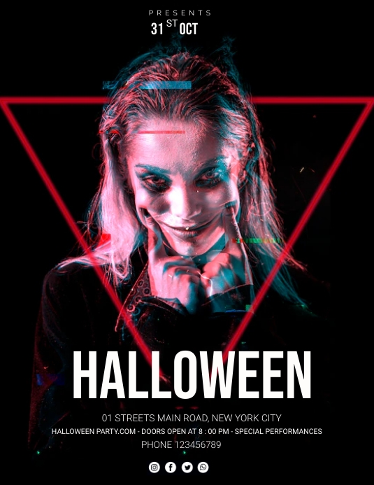 HALLOWEEN PARTY FLAYER TEMPLATE PosterMyWall