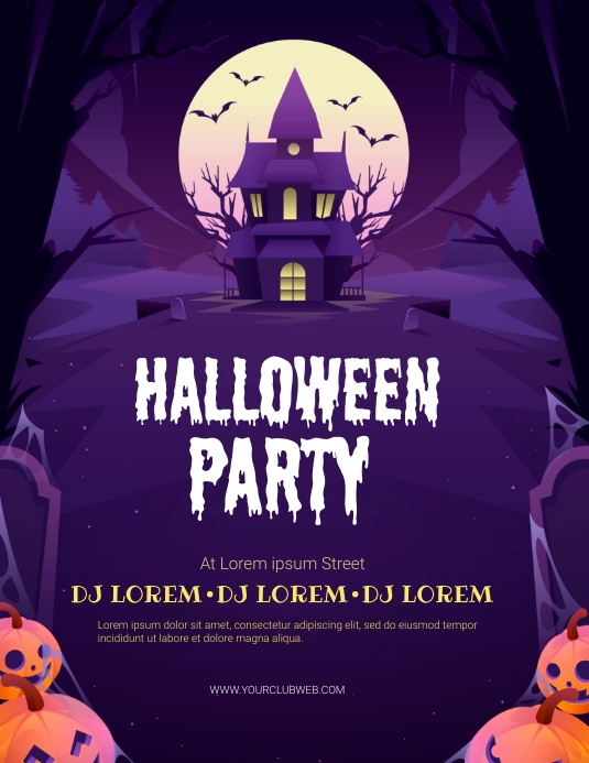 HALLOWEEN PARTY FLAYER TEMPLATE PosterMyWall