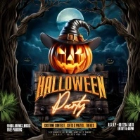 Halloween Party Flyer – Jack-o’-Lantern Costume Contest Invitation Instagram Post template
