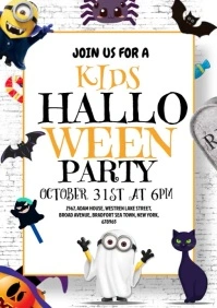 Halloween Party flyer A4 template
