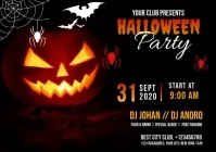 Halloween Party Flyer A4 template
