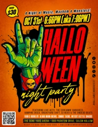Halloween Party Flyer template