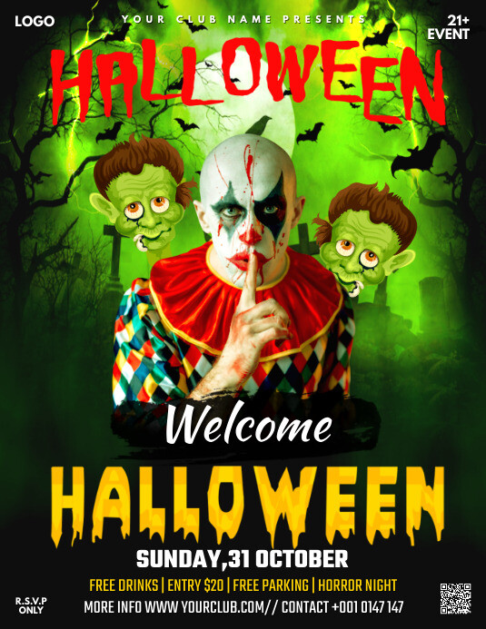 Plantilla de halloween party flyer | PosterMyWall