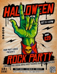 Halloween Party Flyer template