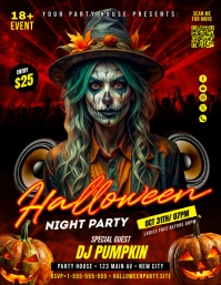 Halloween Party Flyer template