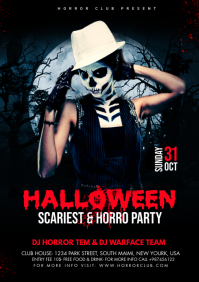 Halloween Night Party A4 Flyer Template | PosterMyWall