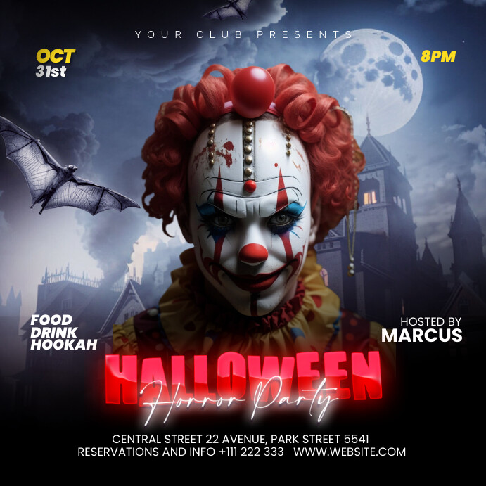 Halloween Party Flyer Template PosterMyWall